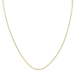 9K Yellow Gold Rolo Chain With Spring Ring Clasp (Size - 18)