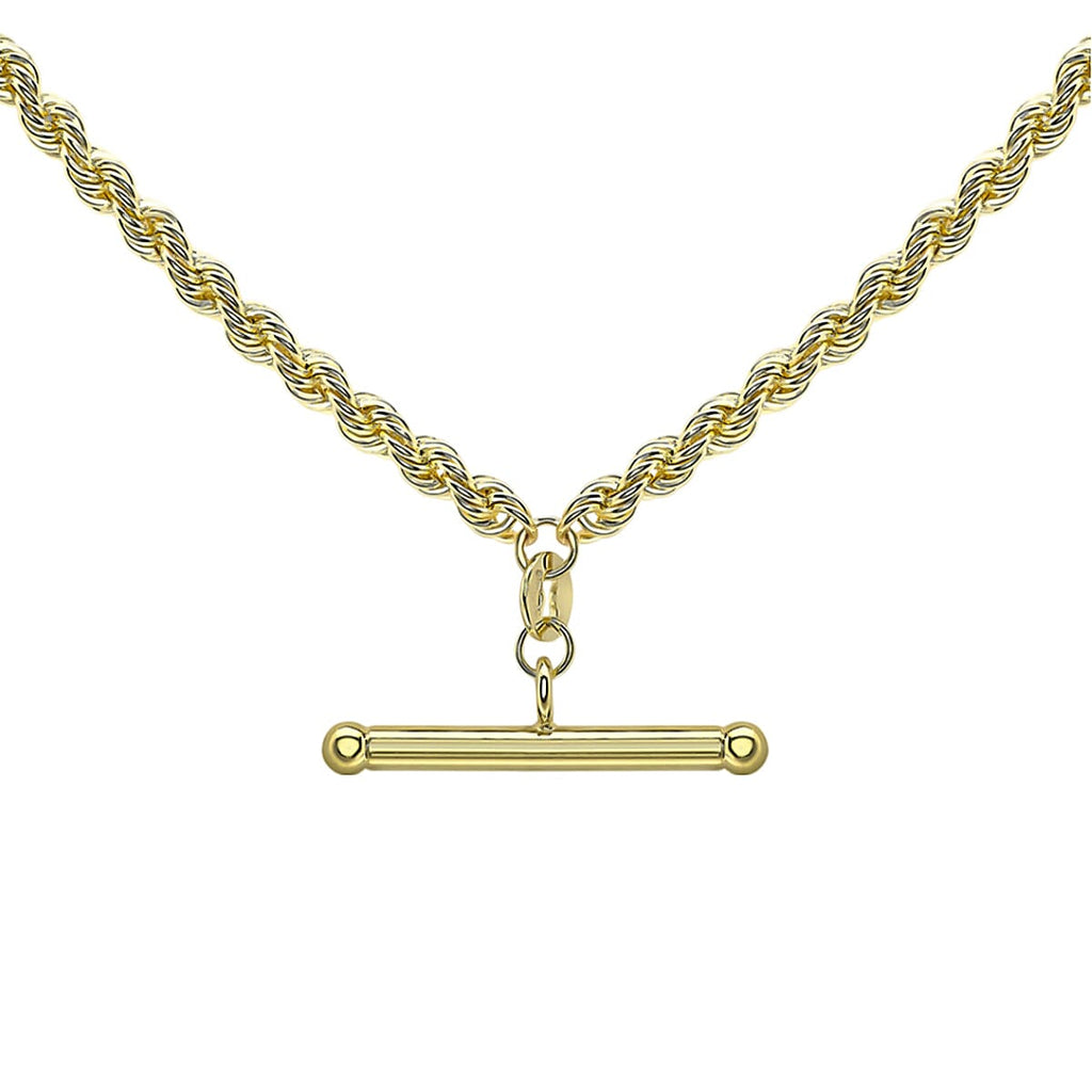 9K Yellow Gold Rope ALBERT Necklace (Size - 18),  Gold Wt. 5.7 Gms