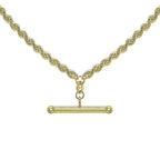 9K Yellow Gold Rope ALBERT Necklace (Size - 18),  Gold Wt. 5.7 Gms