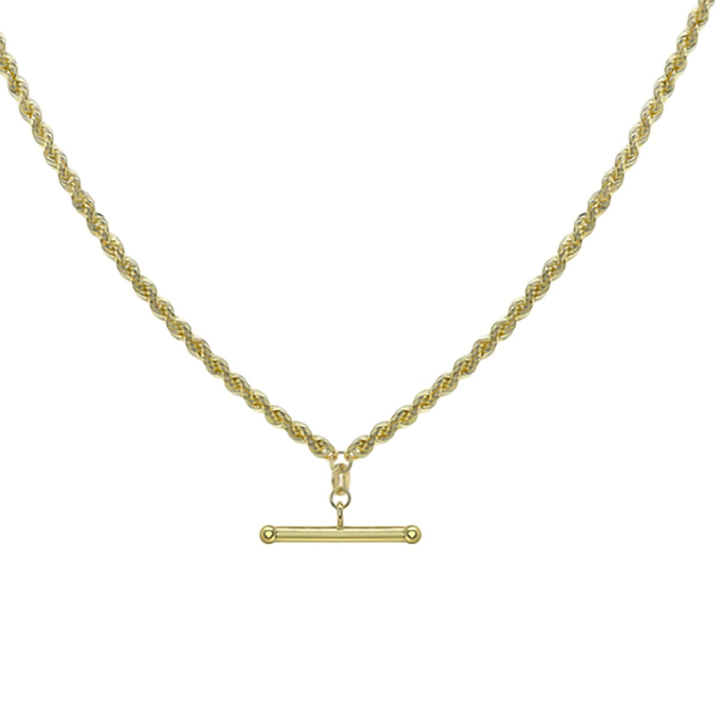 9K Yellow Gold Rope ALBERT Necklace (Size - 18),  Gold Wt. 5.7 Gms