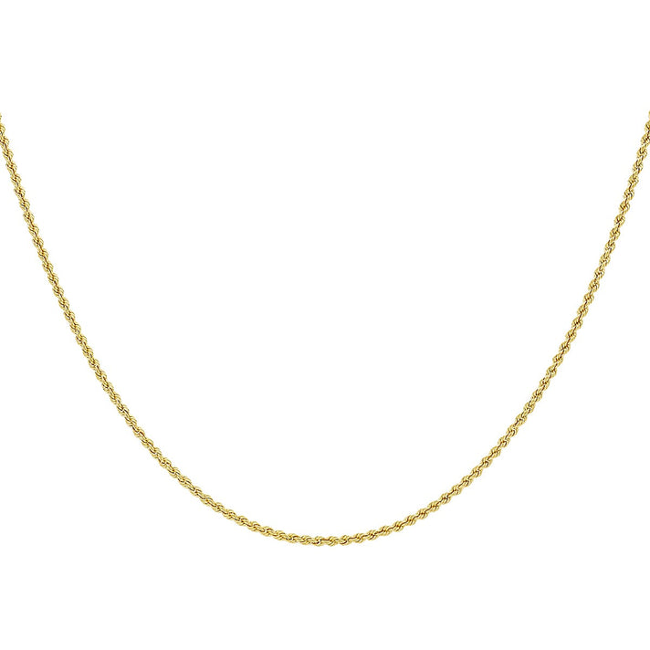 9K Yellow Gold Rope Chain 16 Inch 7190297 1