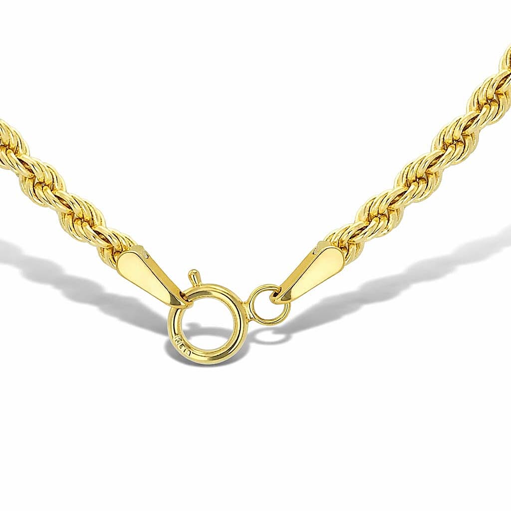 9K Yellow Gold Rope Chain 16 Inch 7190297 3