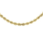 9K Yellow Gold Rope Chain 22 Inch
