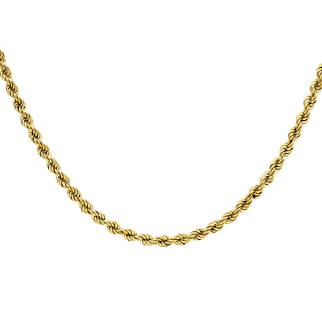 9K Yellow Gold Rope Chain (Size - 18), Gold Wt. 9.50 Gms