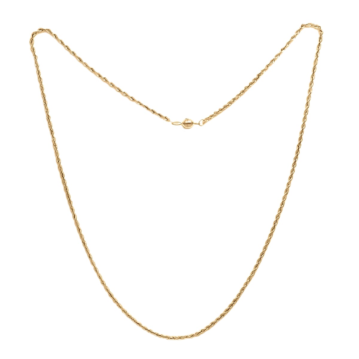 Maestro Collection - 9K Yellow Gold Rope Necklace (Size - 20) with Magnetic Clasp. 7533822 0