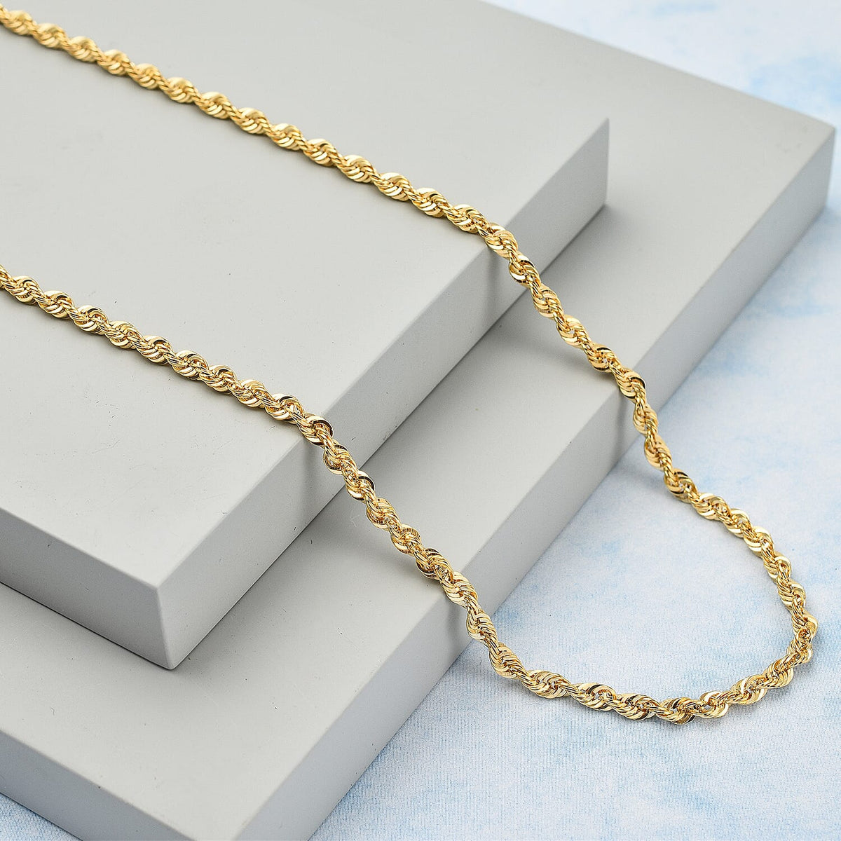 Maestro Collection - 9K Yellow Gold Rope Necklace (Size - 20) with Spring Ring Clasp, Gold Wt. 3.18 Gms. 7533817 1