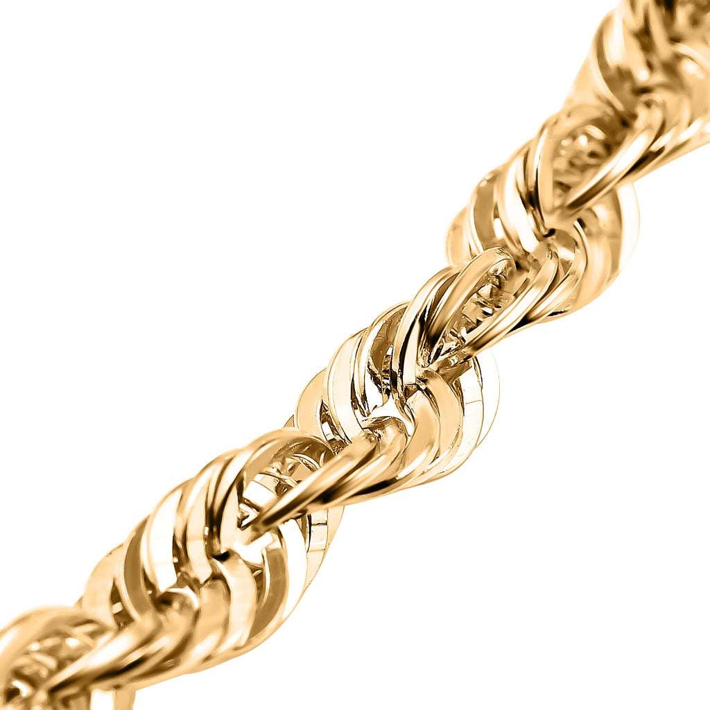 Maestro Collection - 9K Yellow Gold Rope Necklace (Size - 20) with Spring Ring Clasp, Gold Wt. 3.18 Gms.