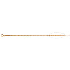 Vicenza Buy-9K Yellow Gold Rope Necklace (Size - 18) with Spring Ring Clasp