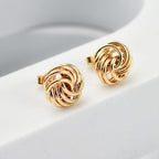 Rachel Galley - 9K Yellow Gold Rose Earrings