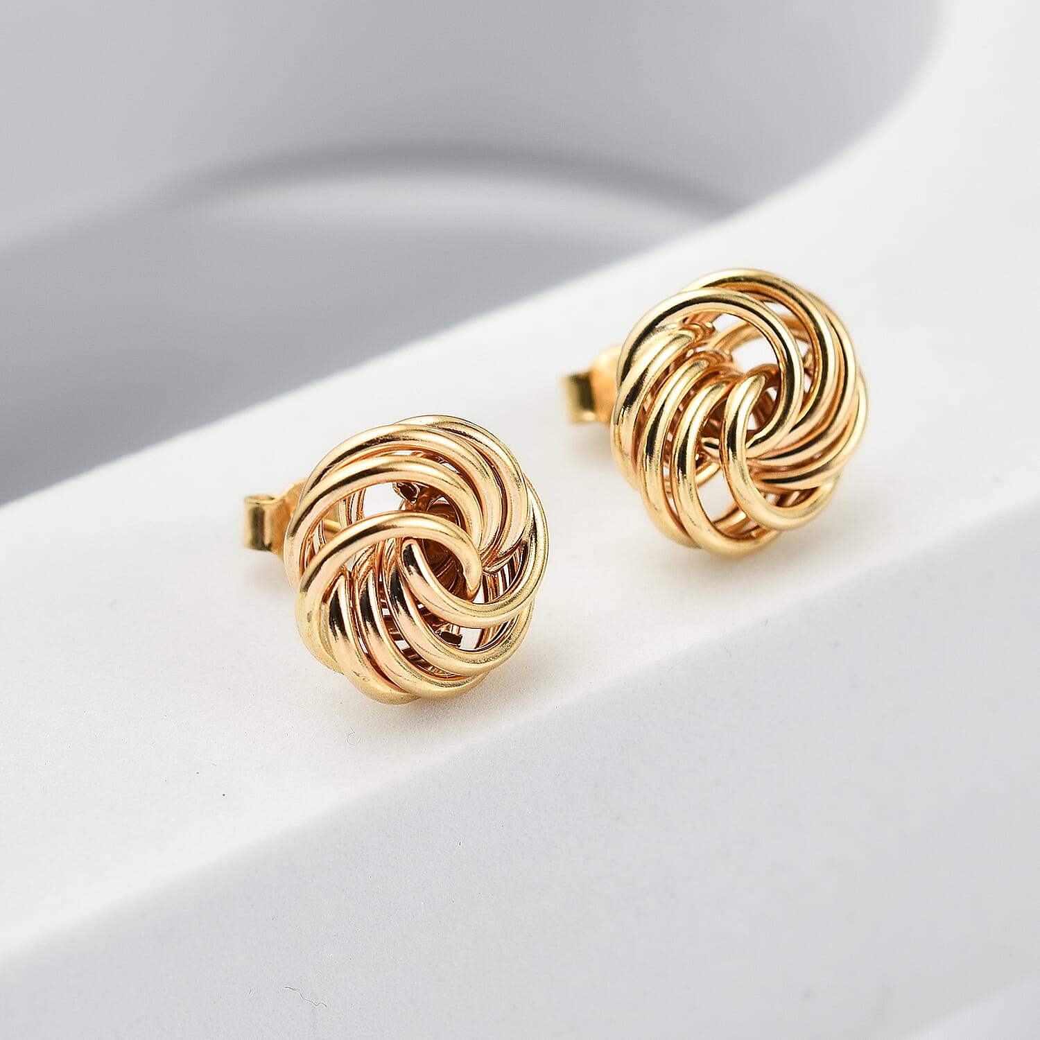 Rachel Galley - 9K Yellow Gold Rose Earrings 7676383 1