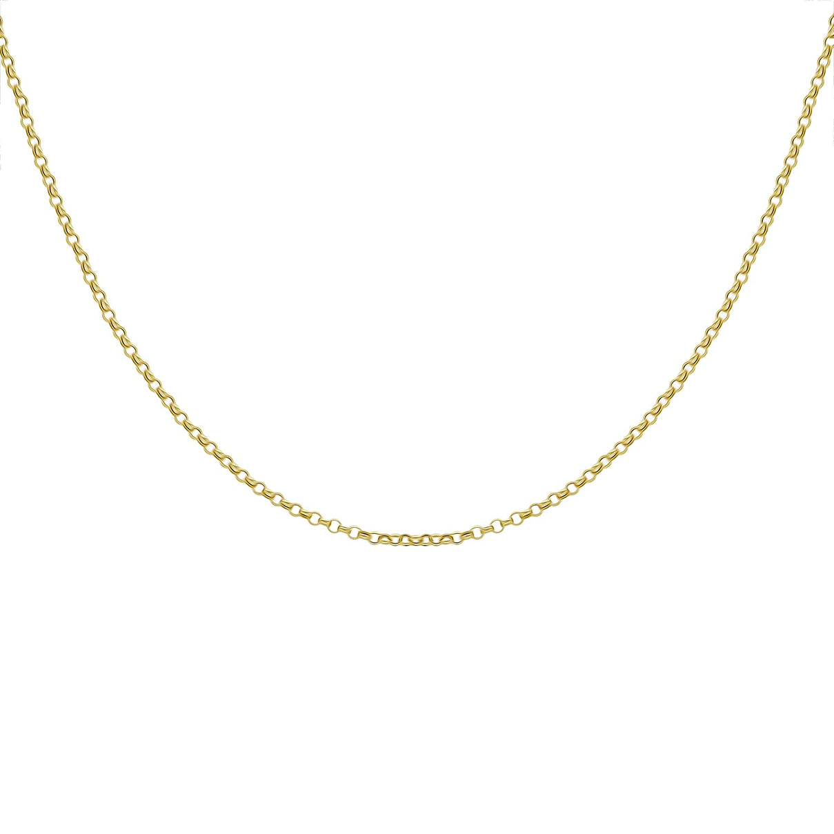 9K Yellow Gold Round Belcher Chain 30 Inch 7190510 1