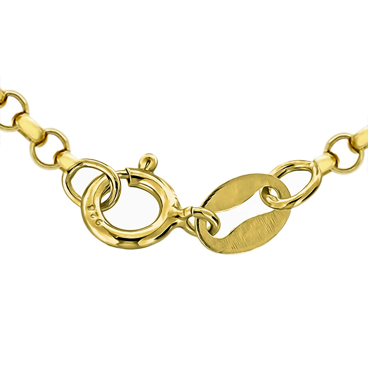 9K Yellow Gold Round Belcher Chain 30 Inch 7190510 2