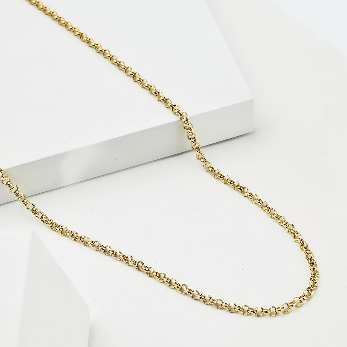 9K Yellow Gold Round Belcher Chain (Size - 20), Gold Wt. 3.5 Gms 7768305 2