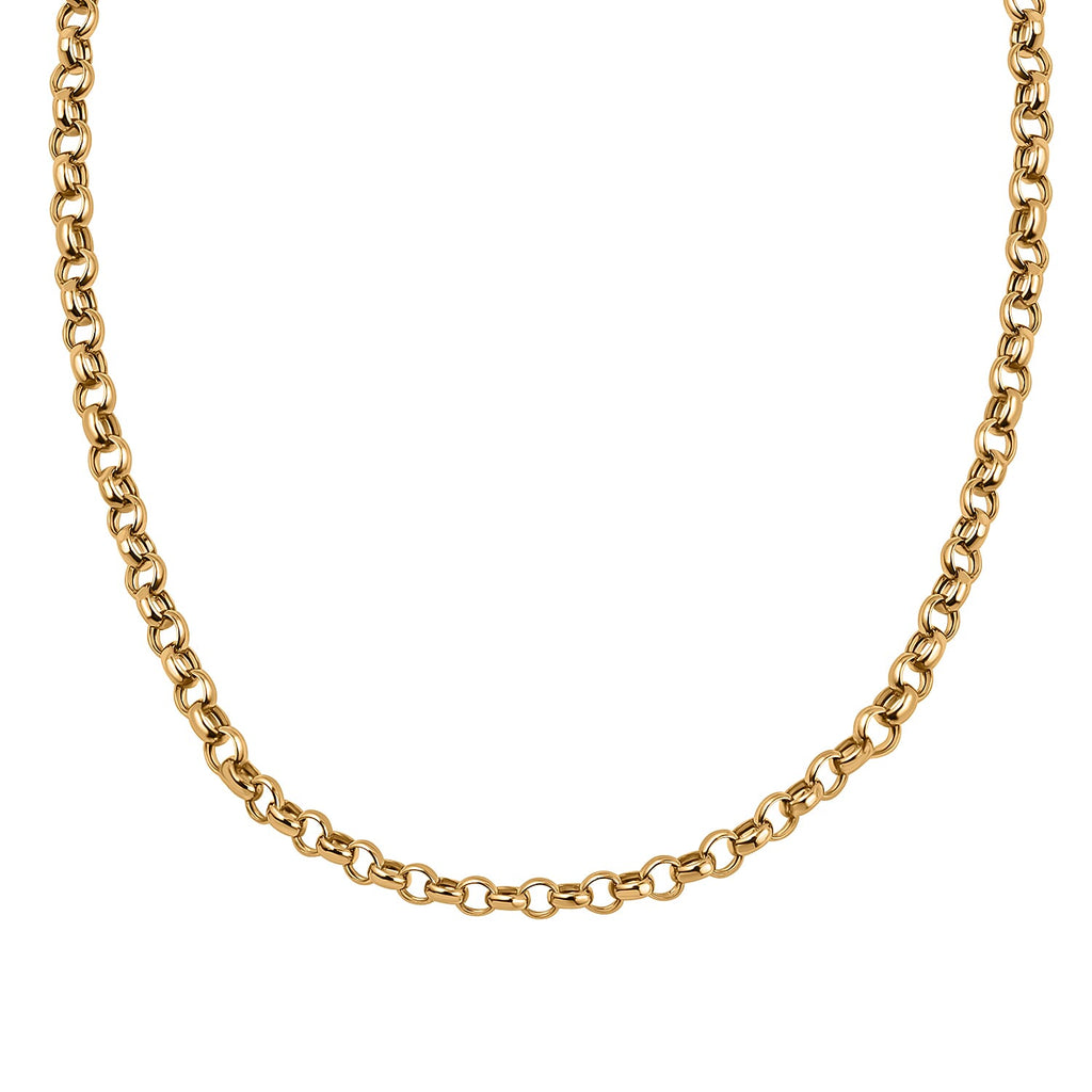 9K Yellow Gold Round Belcher Chain (Size - 20), Gold Wt. 3.5 Gms