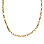9K Yellow Gold Round Belcher Chain (Size - 20), Gold Wt. 3.5 Gms