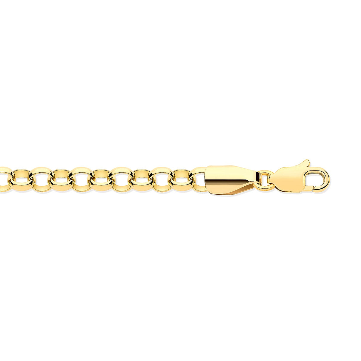 9K Yellow Gold 4 MM Belcher Chain With Lobster Clasp 20 Inch Polished 7841314 0