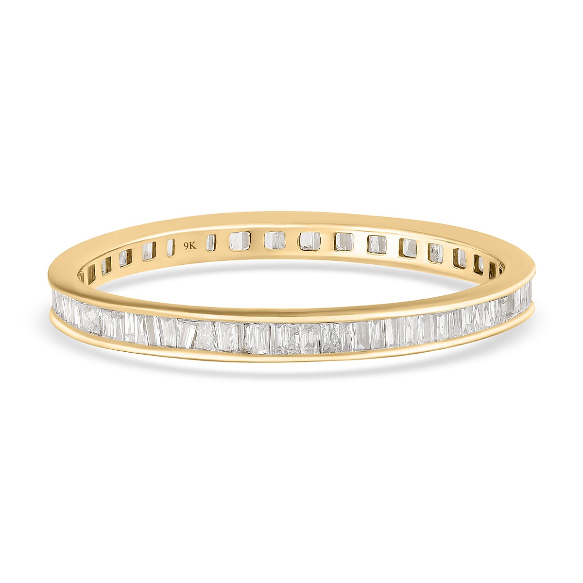 9K Yellow Gold SGL Certified Diamond (I1-I2-G-H) Ring 0.50 Ct. 8952229 0