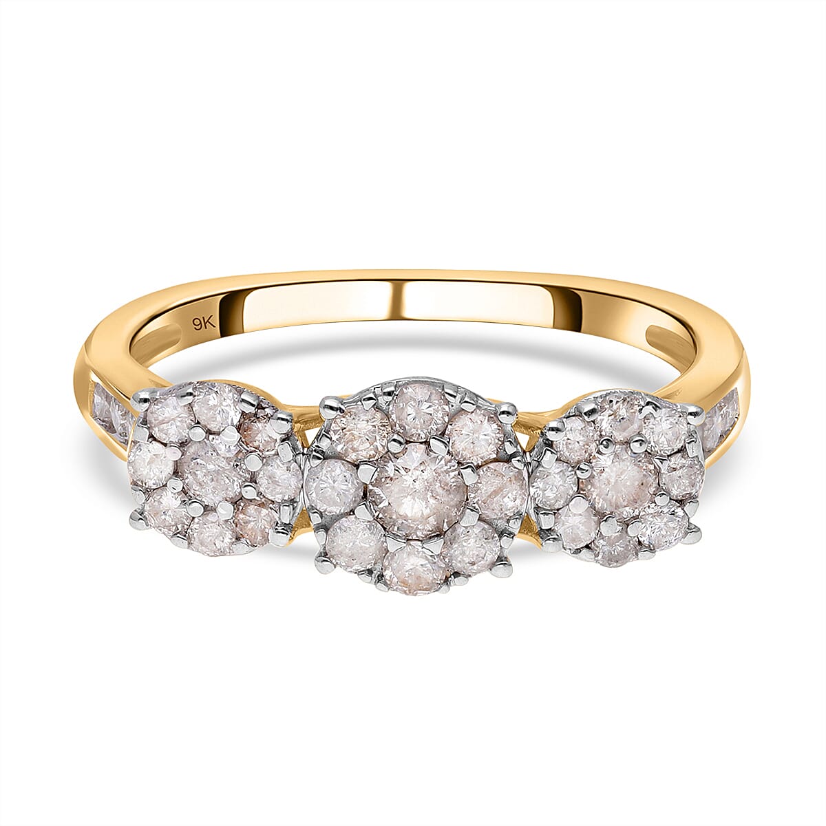 9K Yellow Gold SGL Certified Natural Diamond (G-H) Ring 1.00 Ct. 3805994 2