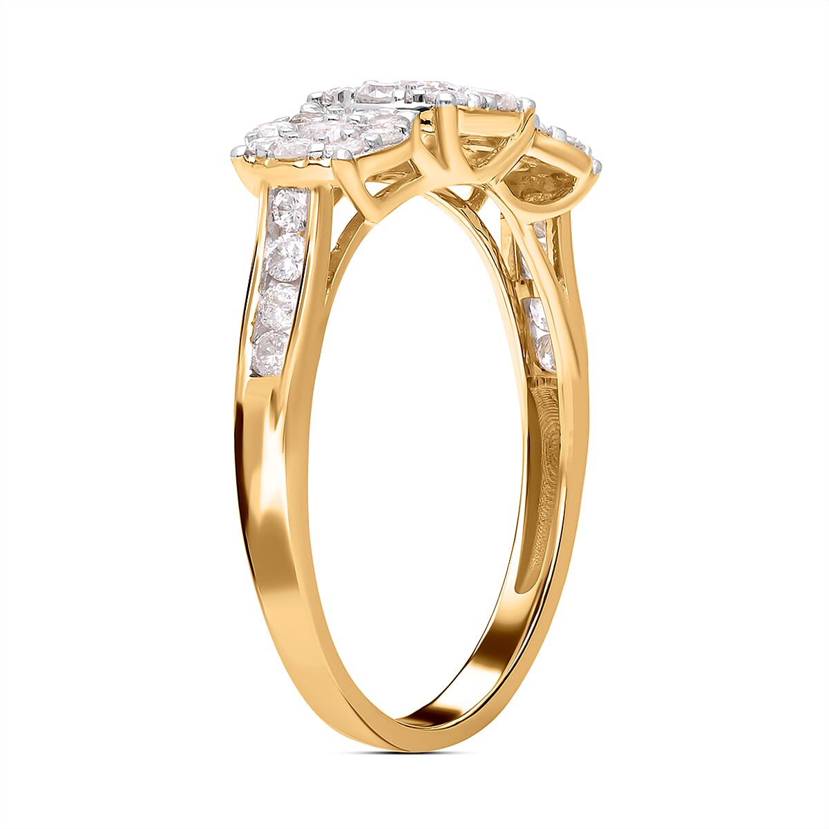9K Yellow Gold SGL Certified Natural Diamond (G-H) Ring 1.00 Ct. 3805994 8