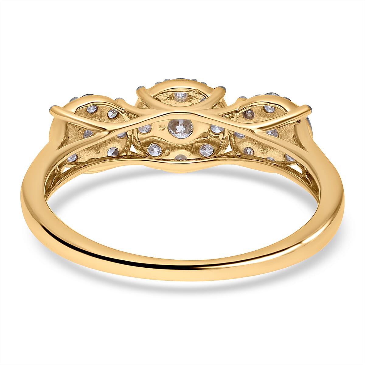 9K Yellow Gold SGL Certified Natural Diamond (G-H) Ring 1.00 Ct. 3805994 10