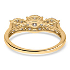 9K Yellow Gold SGL Certified Natural Diamond (G-H) Ring 1.00 Ct.