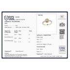 9K Yellow Gold SGL Certified Natural Yellow Diamond & Diamond  Ring 0.75 Ct.
