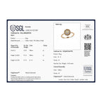 9K Yellow Gold SGL Certified Natural Yellow Diamond and White Diamond (G-H) Ring 0.50 Ct.