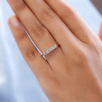 9K Yellow Gold SGL Certified (I3-G-H) Diamond Five Stone Ring 0.50 Ct.