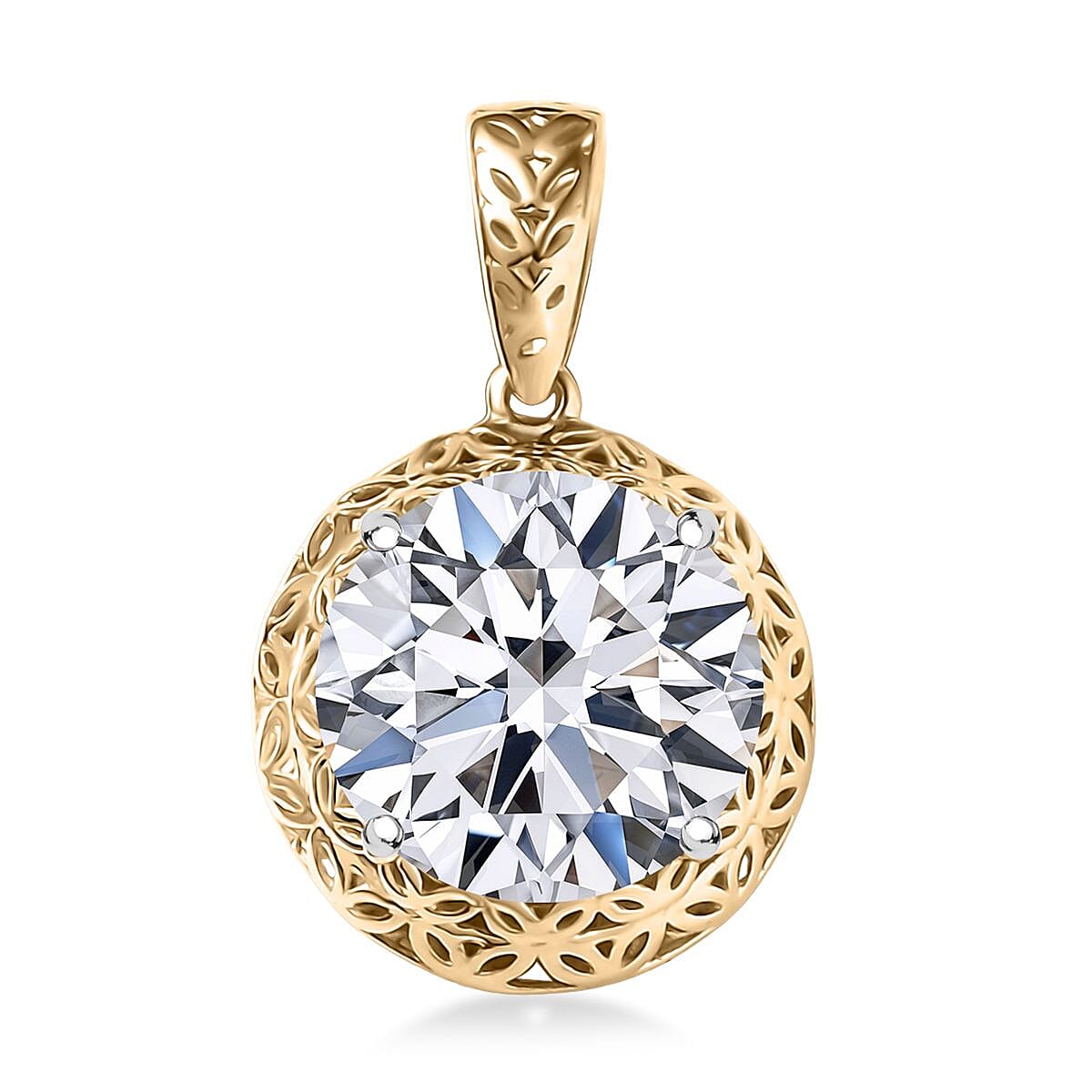 LUXURIANT 2 Ct. Lab Grown Diamond Solitaire Pendant in 9K Gold 8309745 0