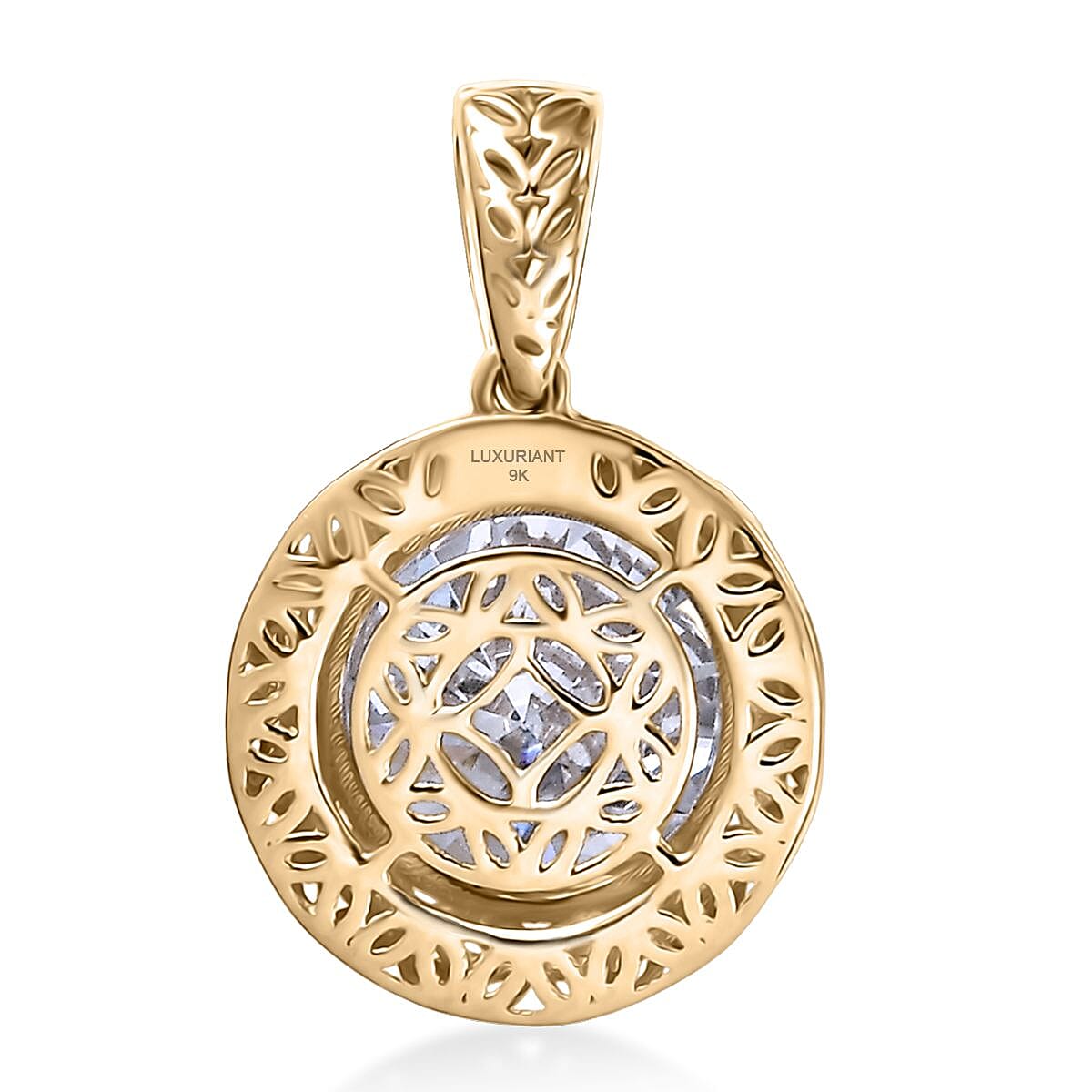 LUXURIANT 2 Ct. Lab Grown Diamond Solitaire Pendant in 9K Gold 8309745 5