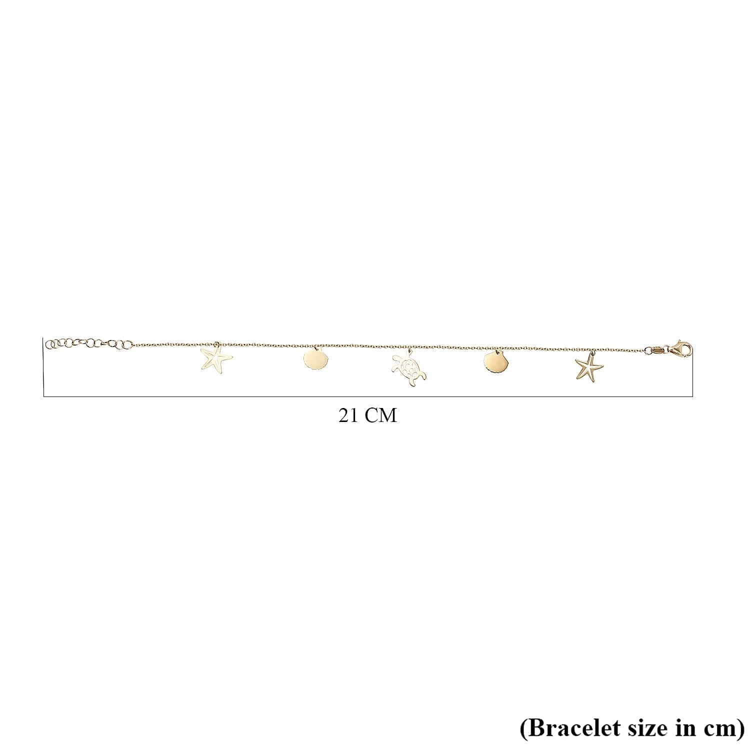 9K Yellow Gold Sea  Sand Adjustable Bracelet 7 to 8 Inch 7193259 4