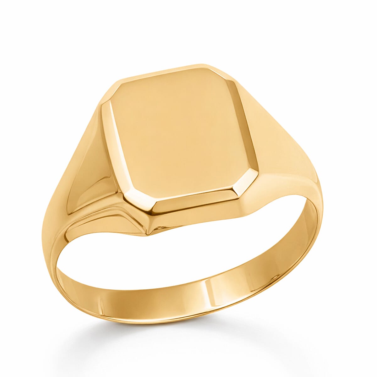 9K Yellow Gold Signet Men's Ring 8103950 0
