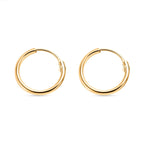 9K Yellow Gold  Hoop Earring
