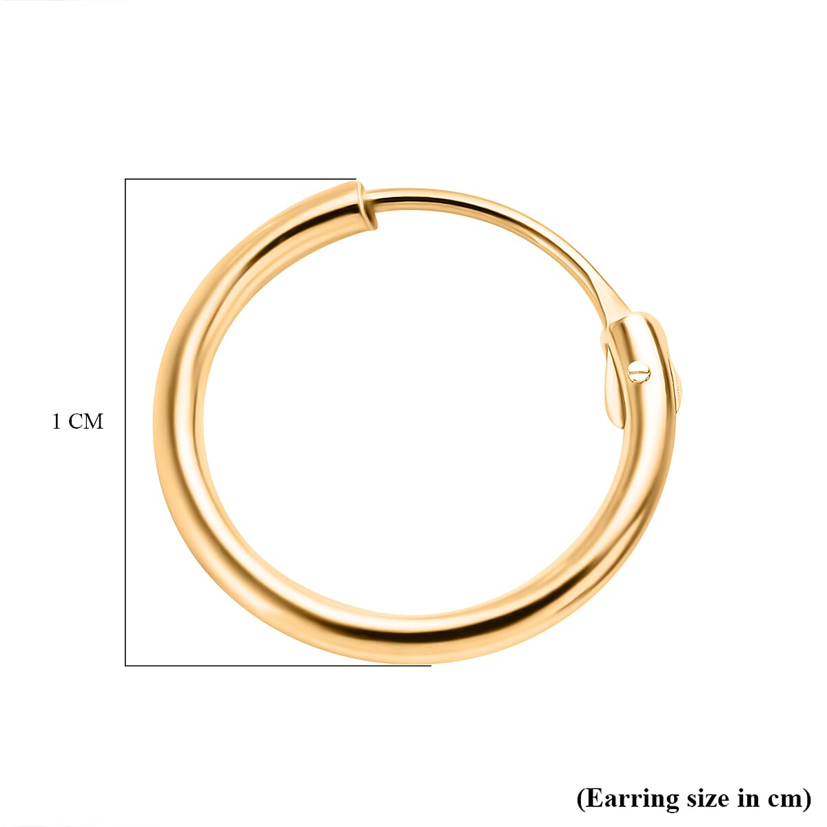 9K Yellow Gold  Hoop Earring 8024932 5