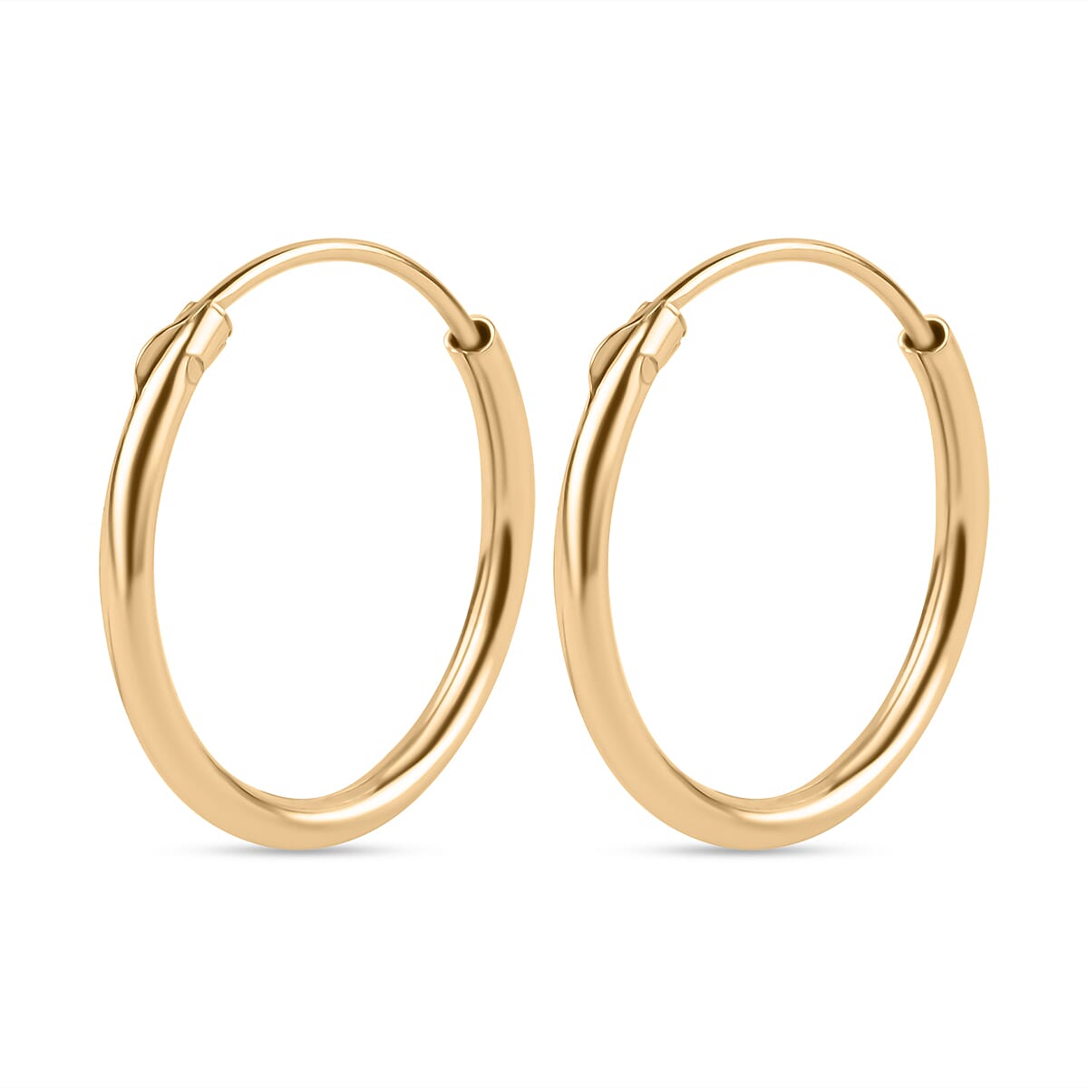 9K Yellow Gold Sleeper Hoop Earring 8024934 0