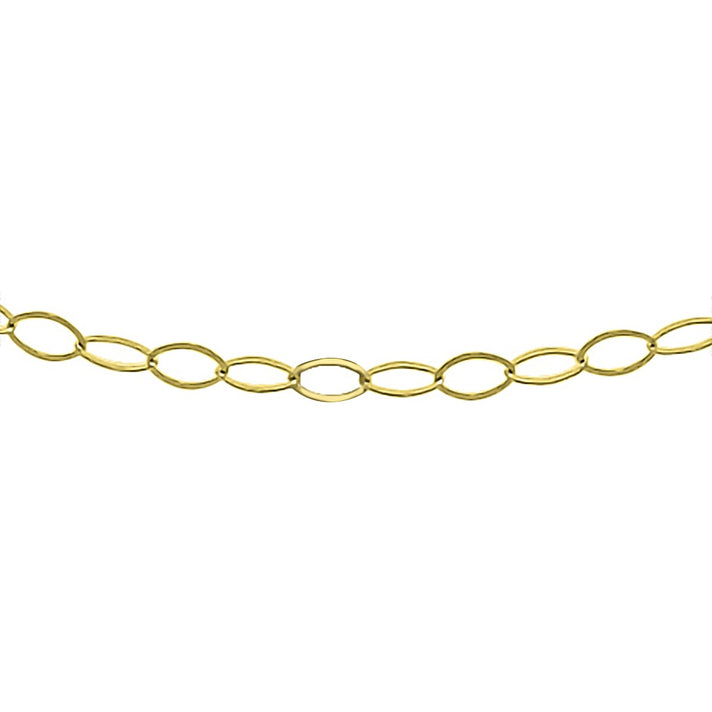 9K Yellow Gold Soldered Trace Chain 16 Inch 7190321 1