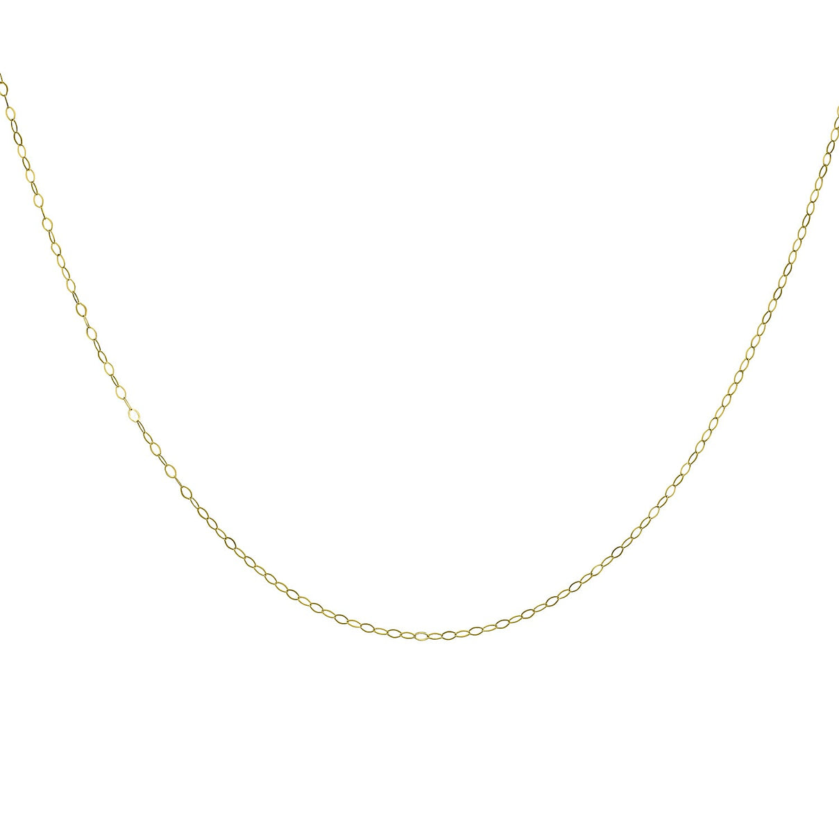 9K Yellow Gold Soldered Trace Chain 16 Inch 7190321 1