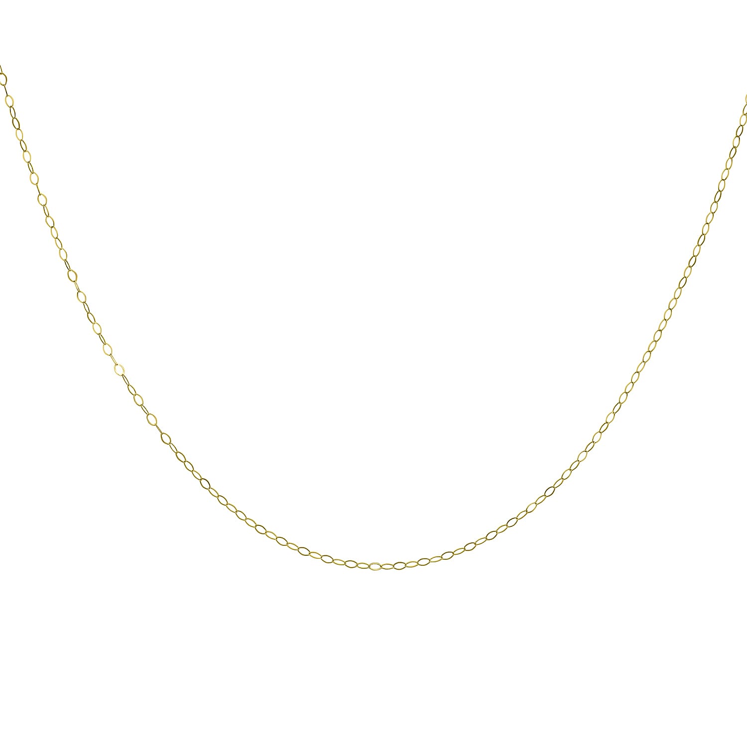 9K Yellow Gold Soldered Trace Chain 16 Inch 7190321 1