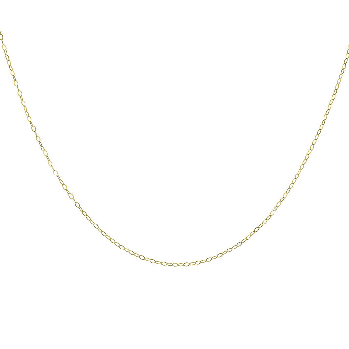 9K Yellow Gold Soldered Trace Chain 16 Inch 7190321 2