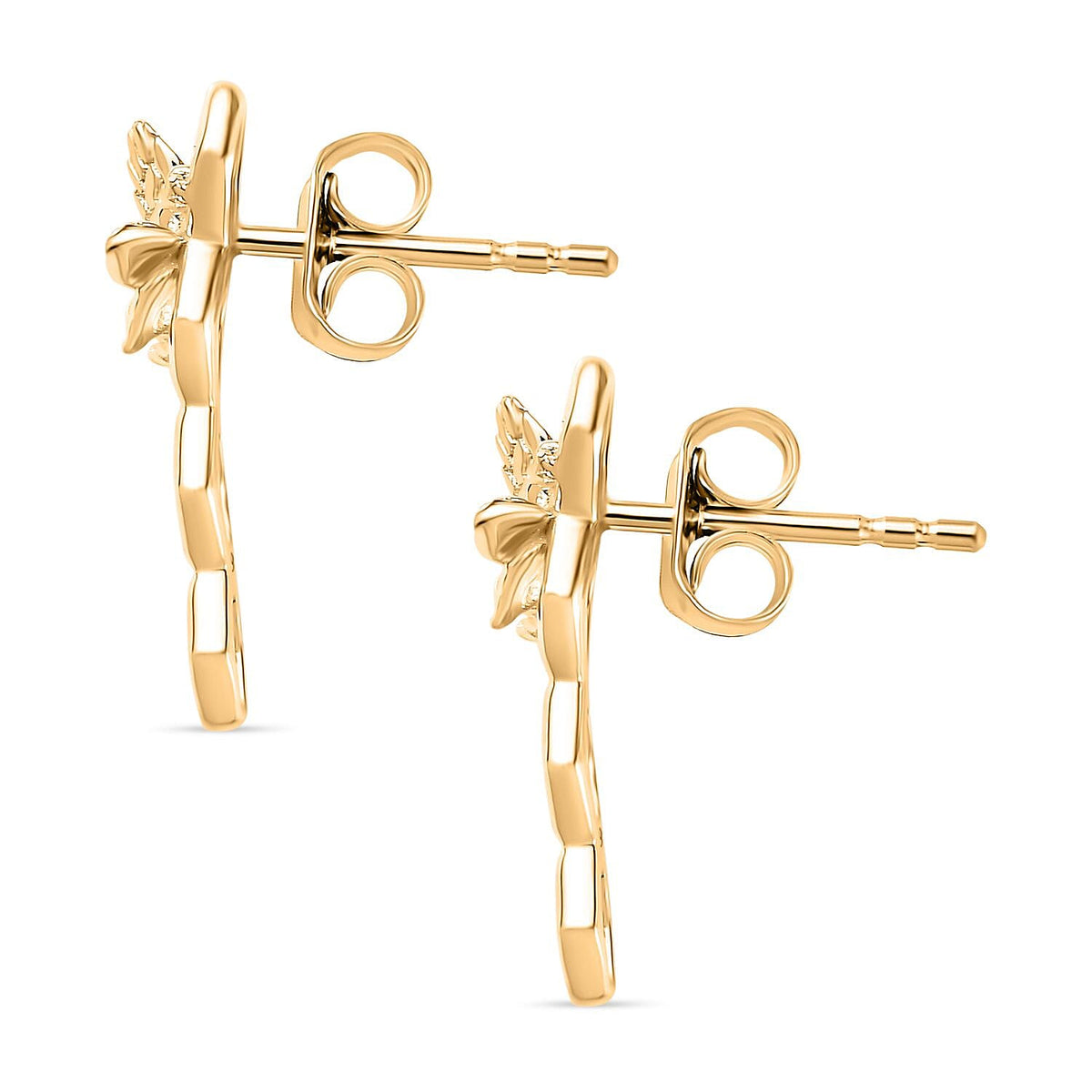 Designer Inspired - 9K Yellow Gold Honeycomb and Bee Dangle Earrings 7796365 4
