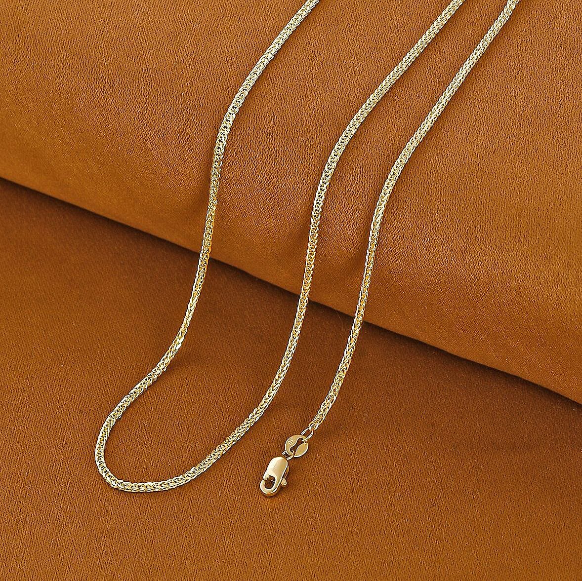 9K Yellow Gold Spiga Chain Necklace (30 inch) 7993545 6
