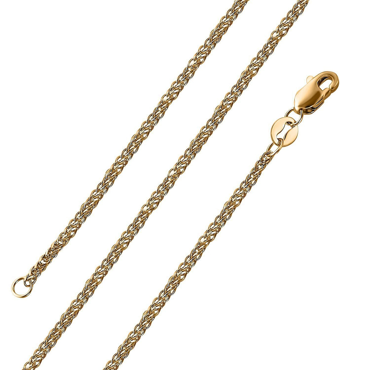 9K Yellow Gold Spiga Chain Necklace (30 inch) 7993545 8