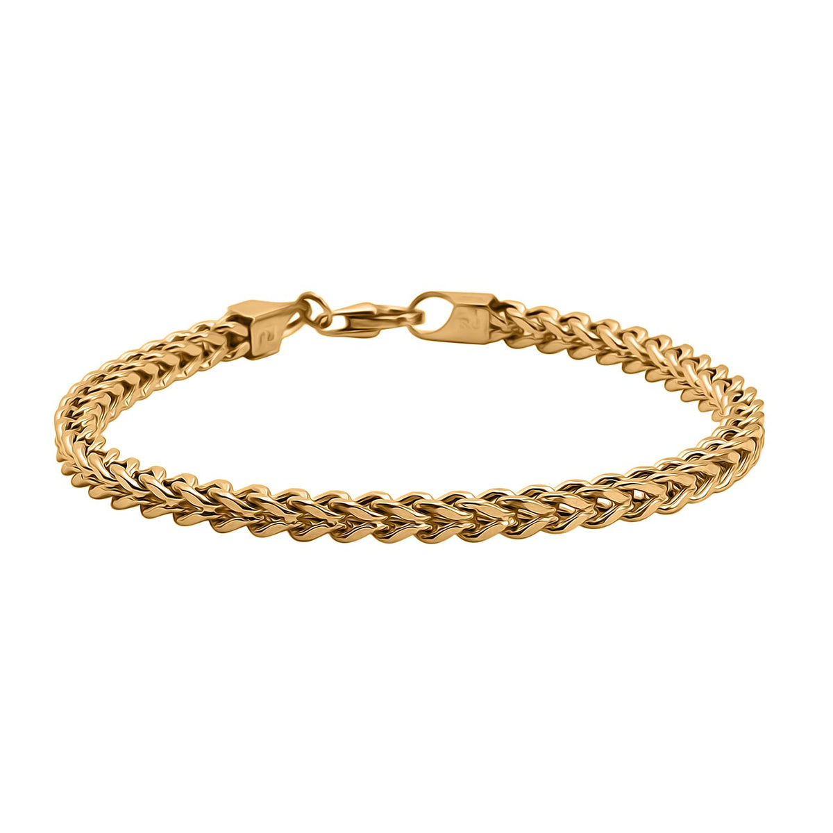 9K Yellow Gold Square Franco Bracelet (Size - 8.5) 7840685 0