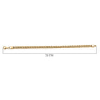 9K Yellow Gold Square Franco Bracelet (Size - 8.5), Gold Wt. 8.30 Gms