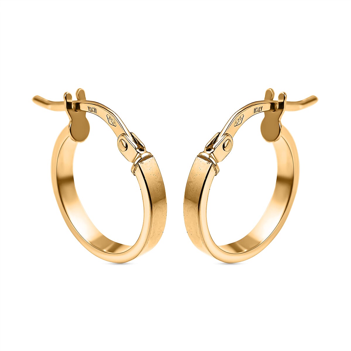 Maestro Collection - 9K Yellow Gold Hoop Earrings 7533833 0
