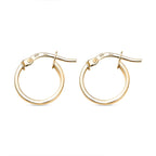 Maestro Collection - 9K Yellow Gold Hoop Earrings