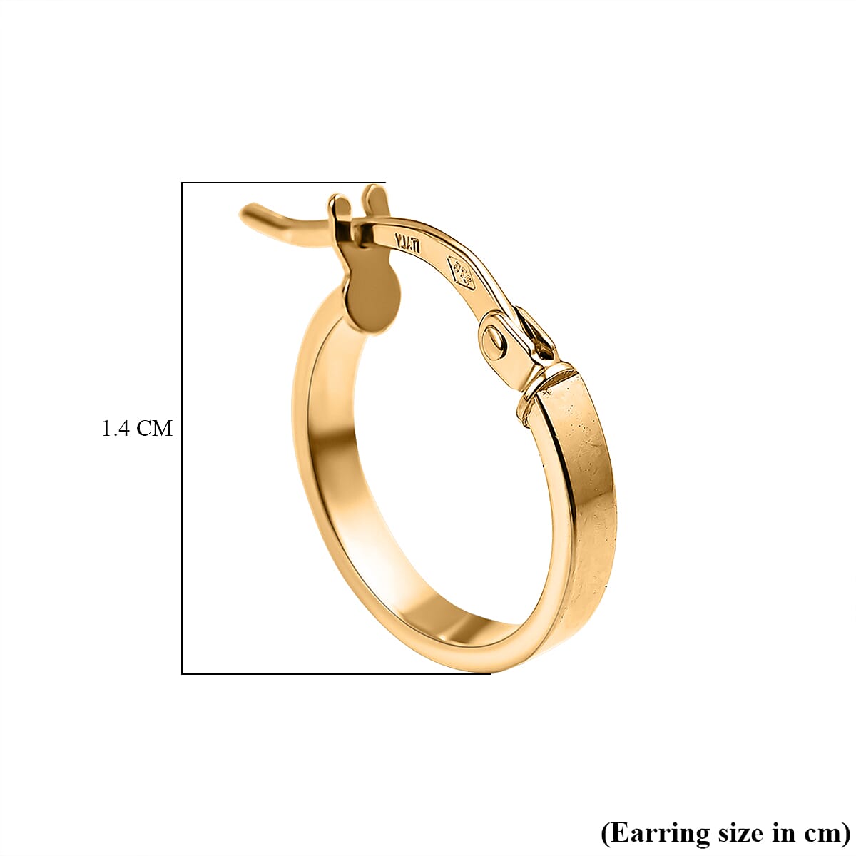 Maestro Collection - 9K Yellow Gold Hoop Earrings 7533833 4