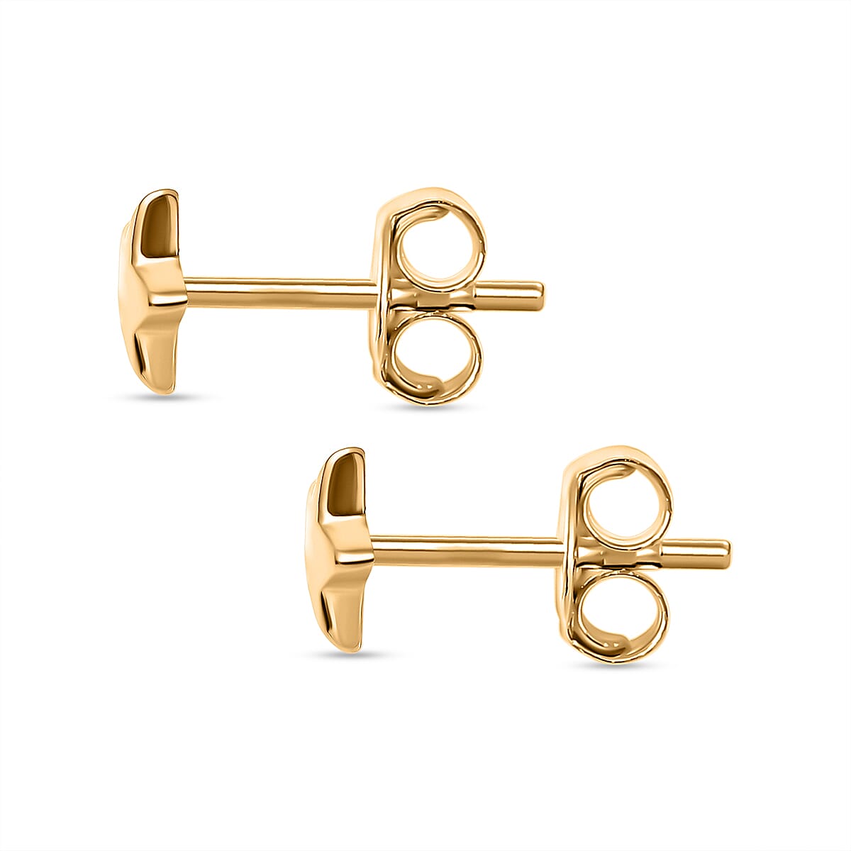 9K Yellow Gold Star Stud Earrings 7674397 3
