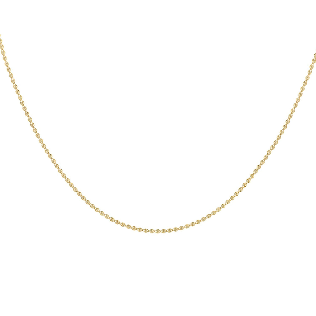 9K Yellow Gold Starburst Chain (Size - 18) with Spring Ring Clasp 8124863 3