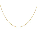 Close Out Deal - 9K Yellow Gold Starburst Chain (Size - 18) with Spring Ring Clasp